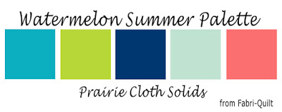 Watermelon Summer | Prairie Cloth Solids | Fabri-Quilt